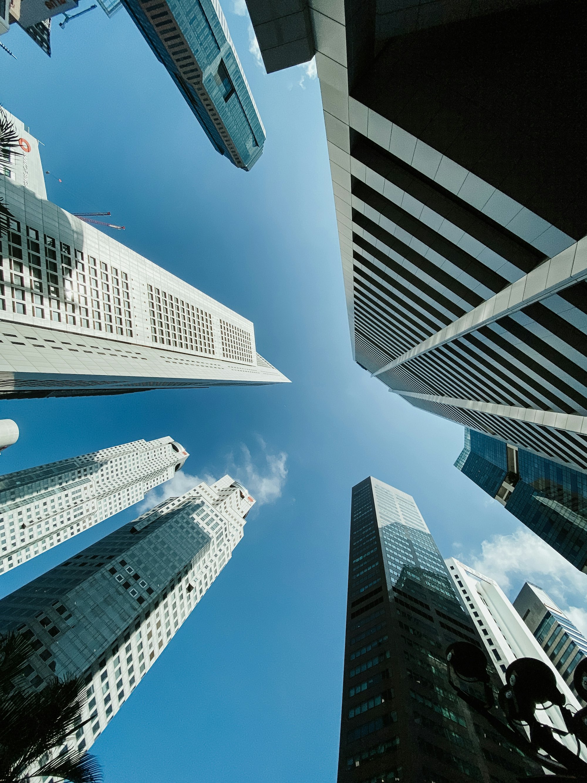 Office towers in Singapore&rsquo;s central business district